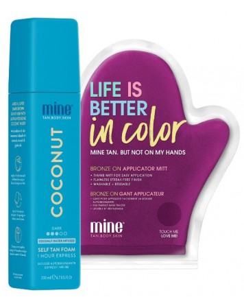 MineTan Coconut Water - Self-tanning foam + Mitt