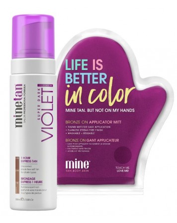 MineTan Violet - Self-tanning foam + Mitt