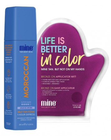 MineTan My Moroccan - Self-tanning foam 200 ml + Glove