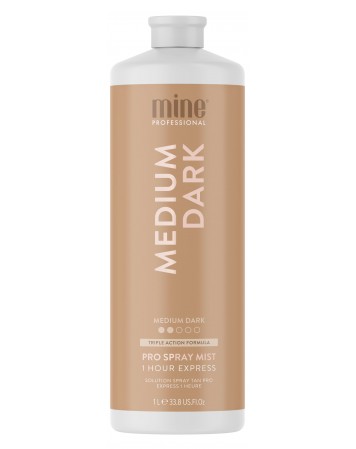 MineTan Medium Dark - Płyn do Opalania Natryskowego 1L
