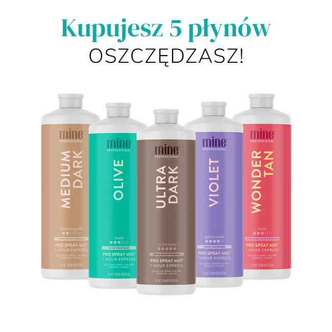 5 MineTan-Flüssigkeiten für Spraytanning