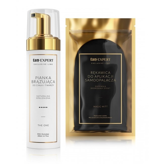 TanExpert Exclusive Line The One - Selbstbräunungsschaum 200 ml + Handschuh